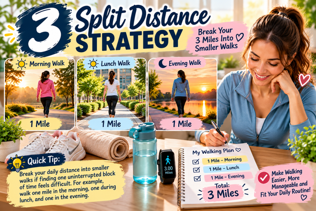 walking 3 miles a day