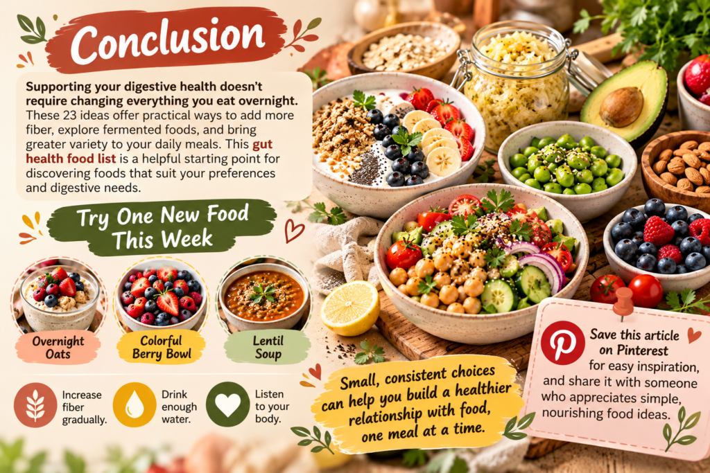 gut health food list