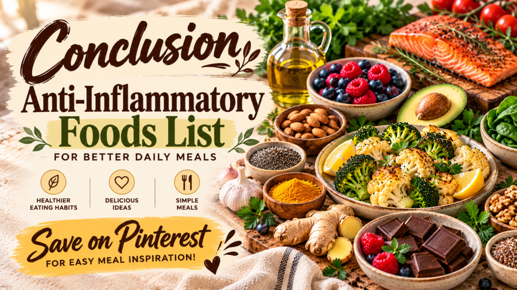 anti inflammatory foods list