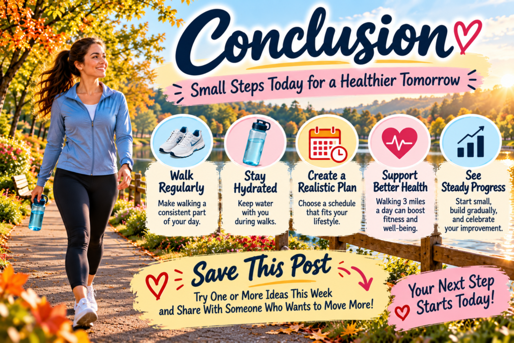 walking 3 miles a day