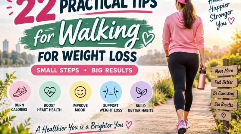 Walking for weight loss gets easier with these 22 practical tips for faster results, better habits, and walks you'll want to save.