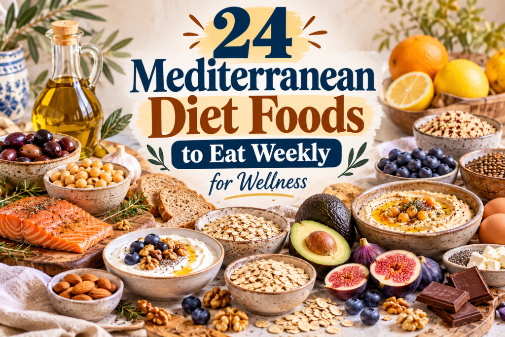 mediterranean diet foods to eat weekly