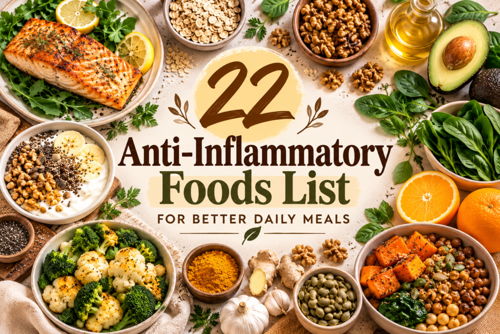 anti inflammatory foods list