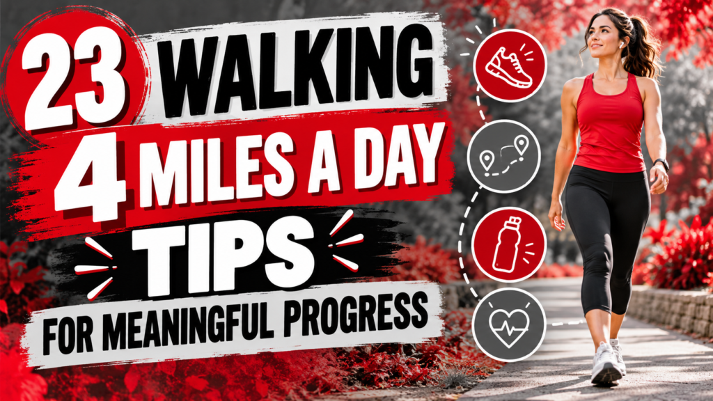 walking 4 miles a day