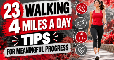 walking 4 miles a day