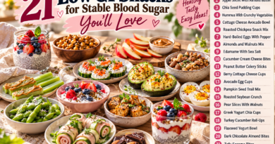 low GI snacks for stable blood sugar