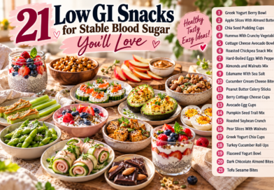 low GI snacks for stable blood sugar